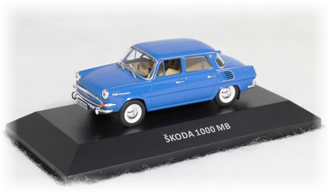 Škoda 1000 MB modrá 1965 – DeAgostini 1:43