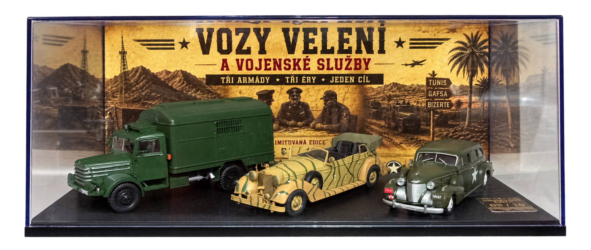 Vozy velení a vojenské služby – limitovaný set ve vitríně