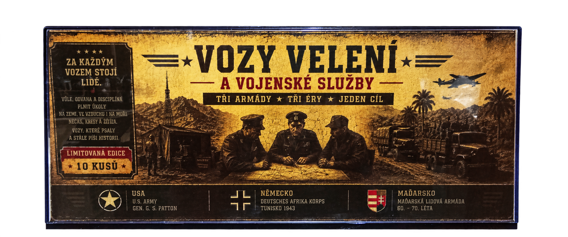 Vozy velení a vojenské služby – limitovaný set ve vitríně