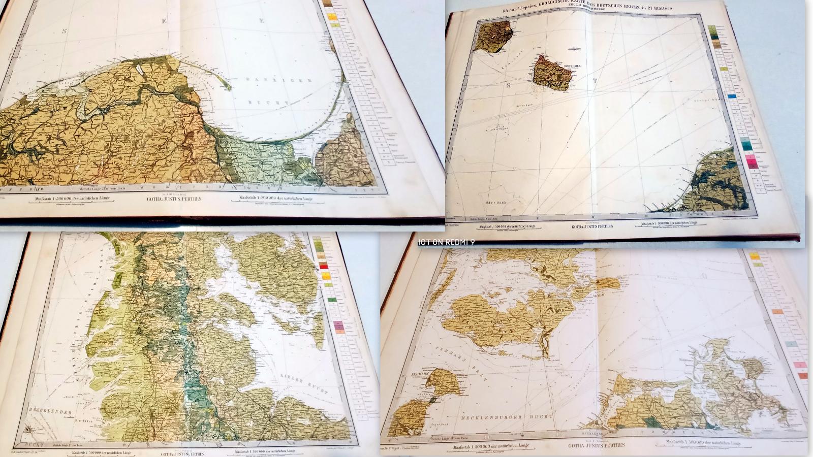 Richard Lepsius – Geologický atlas Německé říše 1894–1897, 27 map