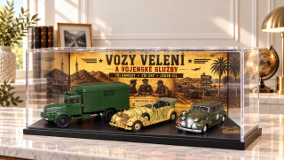 Vozy velení a vojenské služby – limitovaný set ve vitríně